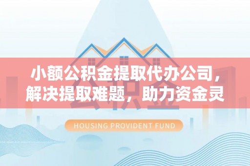 镇赉小额公积金提取代办公司，解决提取难题，助力资金灵活使用
