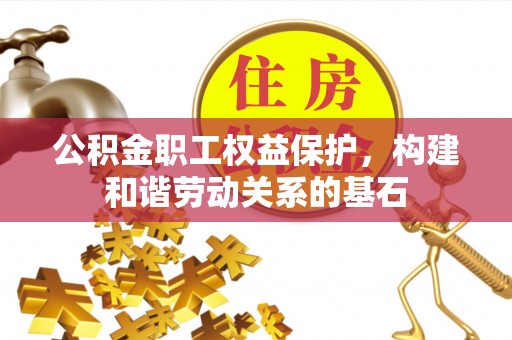 镇赉公积金职工权益保护，构建和谐劳动关系的基石