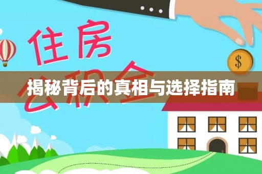 镇赉揭秘背后的真相与选择指南