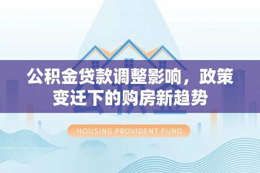 镇赉公积金贷款调整影响，政策变迁下的购房新趋势