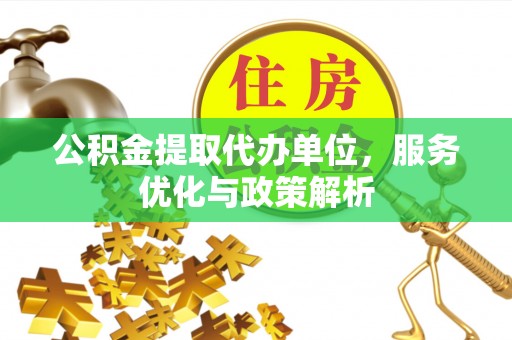 镇赉公积金提取代办单位，服务优化与政策解析