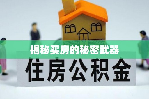 镇赉揭秘买房的秘密武器