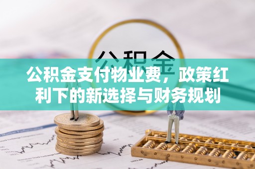 镇赉公积金支付物业费，政策红利下的新选择与财务规划
