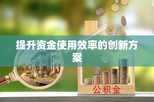 镇赉提升资金使用效率的创新方案