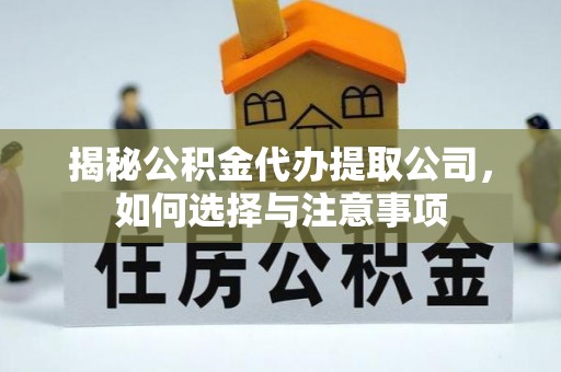 镇赉揭秘公积金代办提取公司，如何选择与注意事项