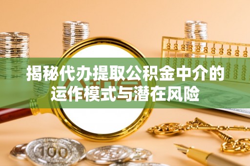镇赉揭秘代办提取公积金中介的运作模式与潜在风险