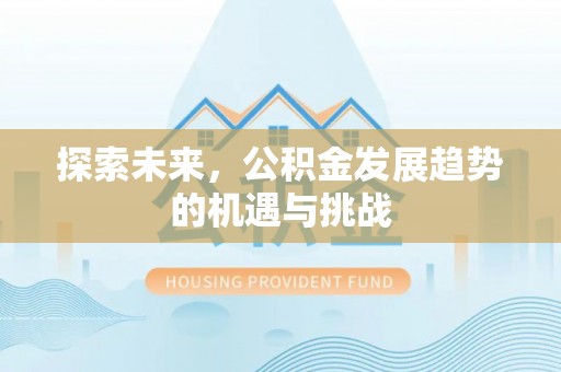 镇赉探索未来，公积金发展趋势的机遇与挑战