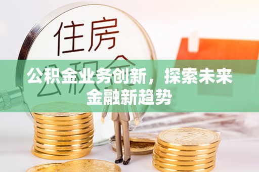 镇赉公积金业务创新，探索未来金融新趋势