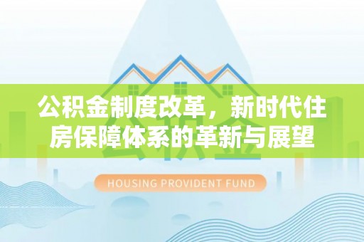 镇赉公积金制度改革，新时代住房保障体系的革新与展望