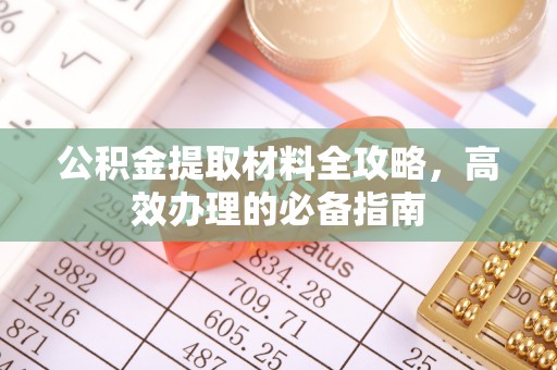 镇赉公积金提取材料全攻略，高效办理的必备指南