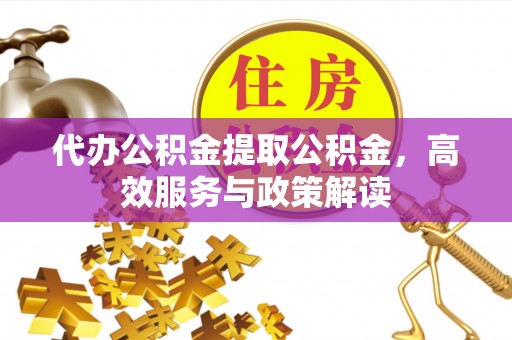 镇赉代办公积金提取公积金，高效服务与政策解读