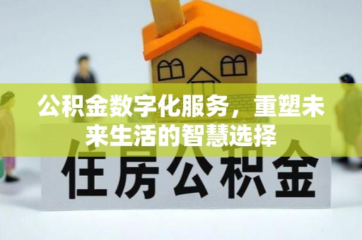 镇赉公积金数字化服务，重塑未来生活的智慧选择