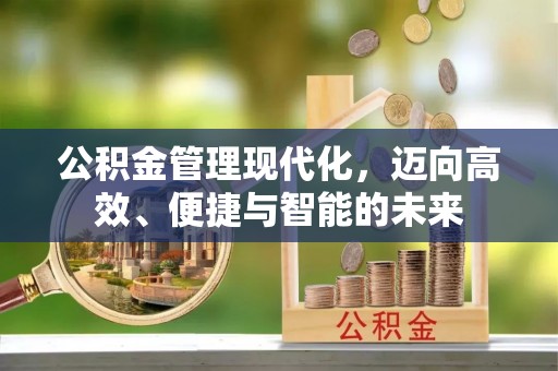 镇赉公积金管理现代化，迈向高效、便捷与智能的未来